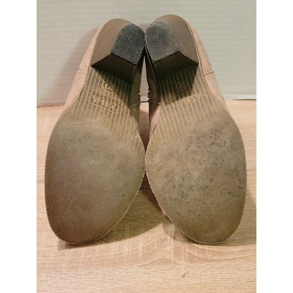 Mia Melrose Suede Embroidered Womens Boots Tan Size 9m - Picture 4 of 5